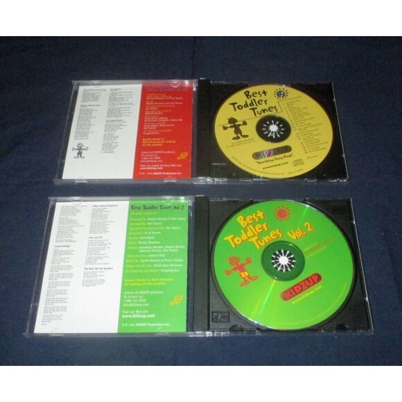 Toddler Tunes Volume 1 & 2 (CD, 2001, 2 Discs, Kidzup Productions) - Picture 5 of 6